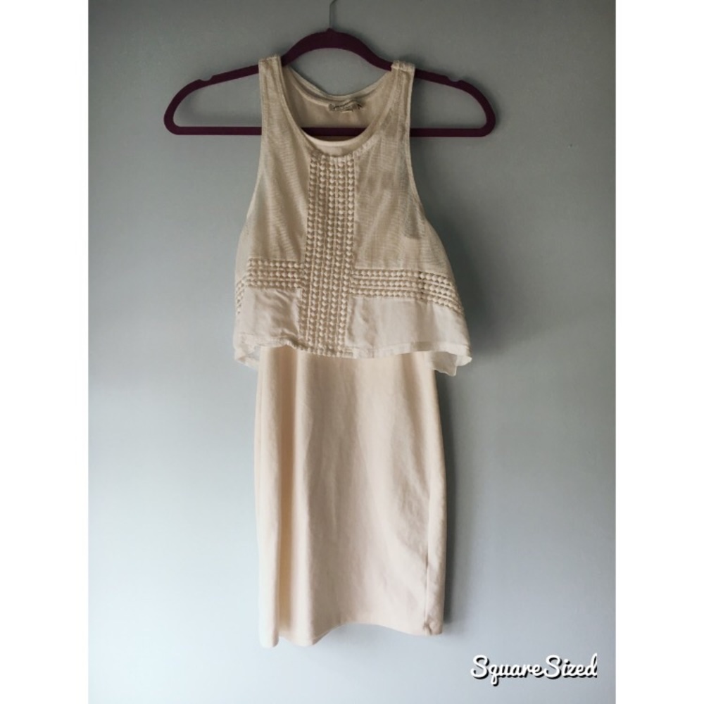 Bodycon Dress with Overlay